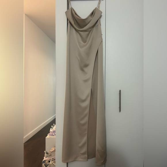 BHLDN champagne bridesmaid dress - Picture 3 of 4